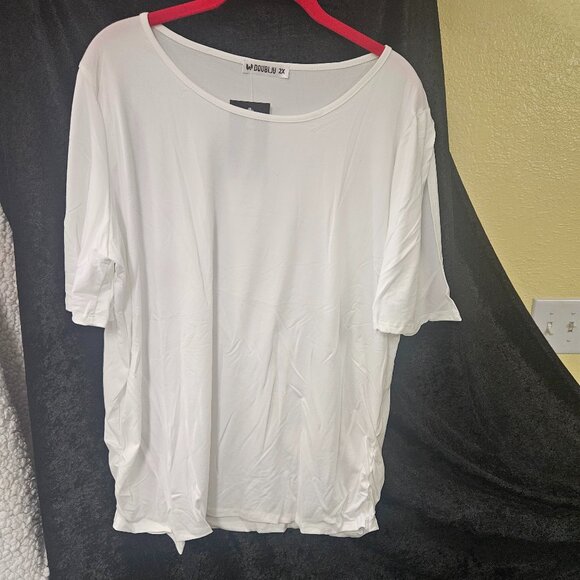 DoubleJu 2X Off-White T-Shirt - Picture 1 of 3